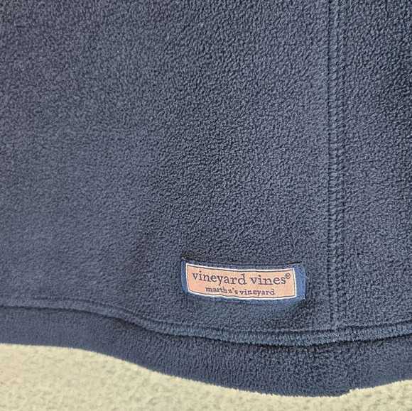 Vineyard Vines Pull Over Top Sz XS Blue Fleece 1/4 Zip Fall Winter Wear - Picture 4 of 10